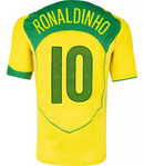 [PRONTA ENTREGA] Camisa Brasil /total 90 - 2004 Retrô 10 Ronaldinho
